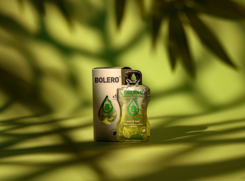 Bolero Iced Green Tea mint lime saszetka zielona herbata bez cukru smak mięta i limonka