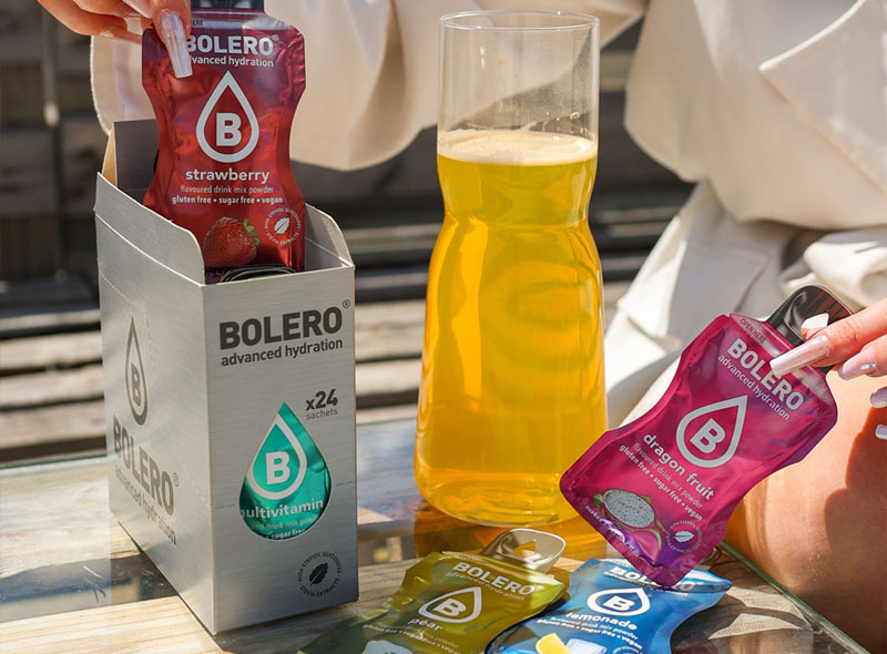 Bolero napoje w proszku bez cukru mix smaków saszetka rozpuszczona w wodzie.