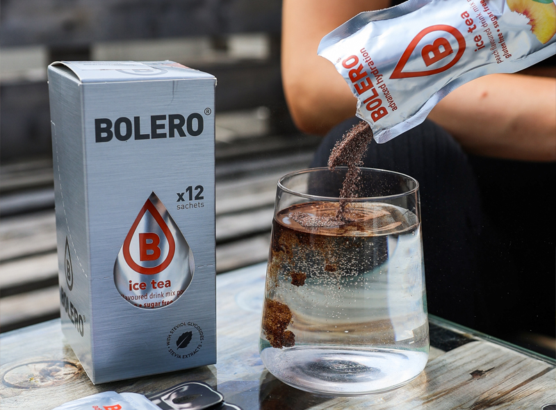 Bolero ice tea mrożona herbata napój w proszku bez cukru ze stewią