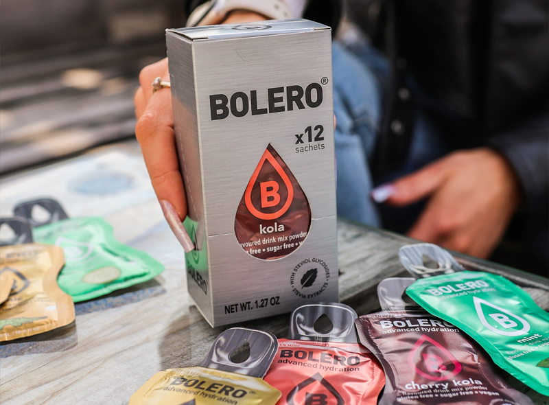 Bolero napoje w proszku mix smaków imprezowych, kola, mojito, rum, tonic
