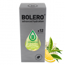 Bolero 8g 12szt Iced Green Tea Lemon & Elderflower (Zielona herbata mrożona o smaku cytryny i kwiatu czarnego bzu) ze stewią