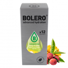Bolero 8g 12szt Iced Green Tea Mango & Lychee (Zielona herbata mrożona o smaku mango i liczi) ze stewią