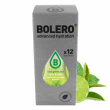 Bolero 8g 12szt Iced Green Tea Mint & Lime (Zielona herbata mrożona o smaku mięty i limonki) ze stewią