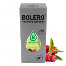 Bolero 8g 12szt Iced Green Tea Raspberry & Pomegranate (Zielona herbata mrożona o smaku maliny i granata)