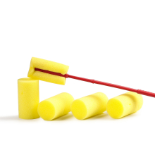 Zestaw akcesoriów do czyszczenia butelek Bolero – żółte gąbki i czerwony uchwyt