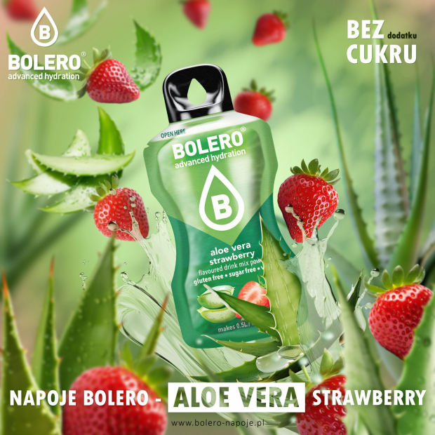 Bolero 3g 12szt Aloe Vera Strawberry (Aloes z truskawk)